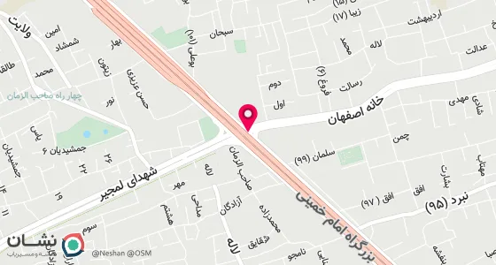 نقشه موقعیت تقریبی دفتر: اصفهان - م جمهوری اسلامی ابتدای خیابان امام خمینی طبقه فوقانی گالری احسان
