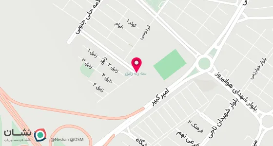 نقشه موقعیت تقریبی دفتر: خورزوق -خ شهیدبهشتی-روبروی پارک معلم
