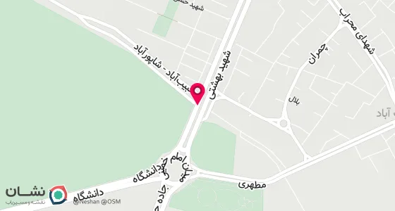 نقشه موقعیت تقریبی دفتر: حبیب آباد برخوار-خیابان شهید مطهری ره - جنب بانک صادرات - کوچه ششم (شهید بهرام خیری) - پلاک 25