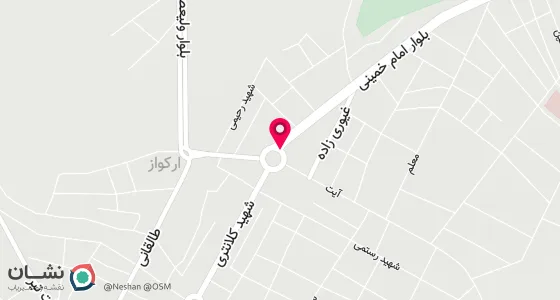 نقشه موقعیت تقریبی دفتر: ملکشاهی-میدان شهید بهشتی -روبروی بانک صادرات