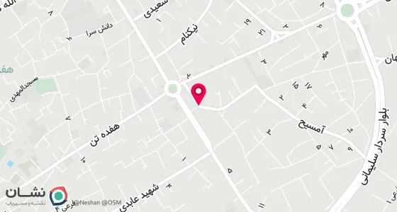 نقشه موقعیت تقریبی دفتر: گلپایگان میدان فردوسی کوچه آمسیح جنب دفتر شماره 14