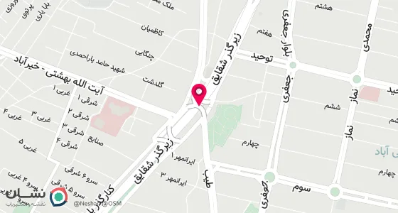 نقشه موقعیت تقریبی دفتر: خ علوی نرسیده به میدان امام حسین (ع) طبقه بالا عکاسی رنگارنگ