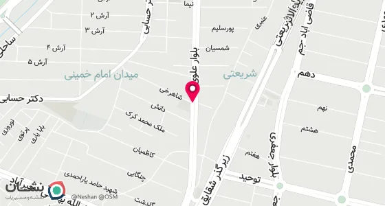 نقشه موقعیت تقریبی دفتر: خرم اباد لرستان- خیابان علوی- کوچه شهید شاهرخی پلاک8