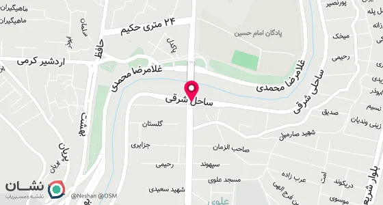 نقشه موقعیت تقریبی دفتر: خرم آباد - ابتدای خ علوی جنب پل حاجی