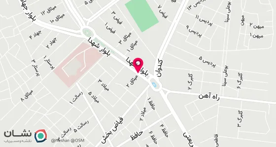 نقشه موقعیت تقریبی دفتر: دورود-جنب فرمانداری نبش کوچه میثاق دوم طبقه اول