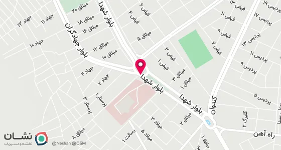 نقشه موقعیت تقریبی دفتر: شهرستان دورود - جنب بیمارستان 7 تیر