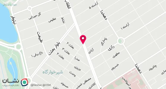 نقشه موقعیت تقریبی دفتر: خرم آباد -خ انقلاب - شیرخوارگاه - نبش کوچه بهداشت