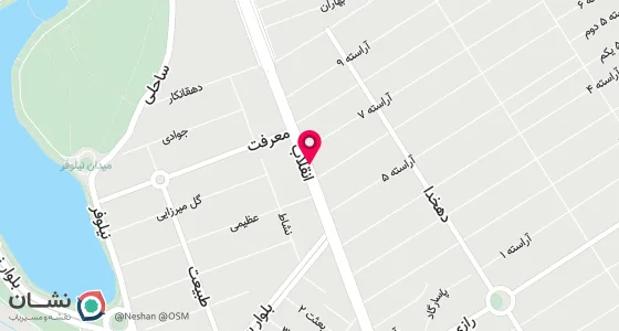 نقشه موقعیت تقریبی دفتر: خرم آباد خیابان انقلاب بین کوچه 6 و 7 آراسته پلاک 931