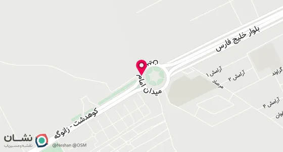 نقشه موقعیت تقریبی دفتر: لرستان کوهدشت خ شهید حسین رضایی
