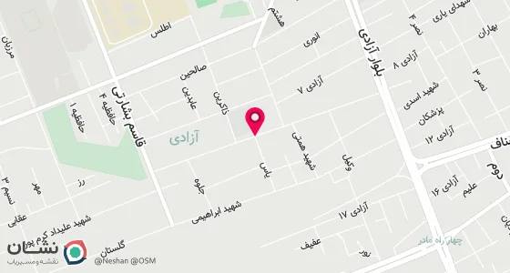 نقشه موقعیت تقریبی دفتر: ایلام - خ آزادی -ابتدای خ آزادی 9 - 09393899073
