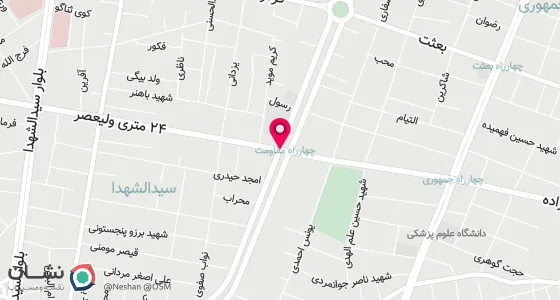 نقشه موقعیت تقریبی دفتر: ایلام-خیابان 24 متری ولیعصر-بالاتر از چهار راه مقاومت