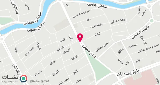 نقشه موقعیت تقریبی دفتر: خمین حیابان امام خمینی پاساژمستوفی طبقه ی فوقانی