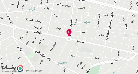 نقشه موقعیت تقریبی دفتر: ایلام / میدان خیام / خ شهید رجائی
