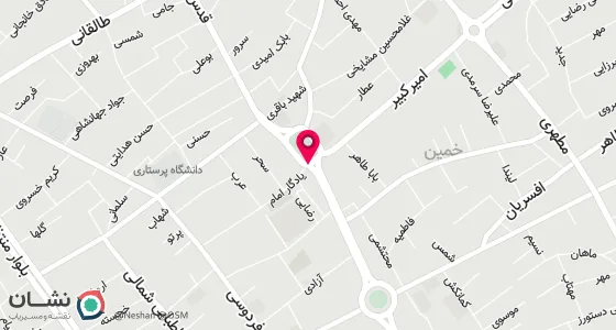 نقشه موقعیت تقریبی دفتر: خمین میدان 15 خرداد طبقه فوقانی داروخانه شفا