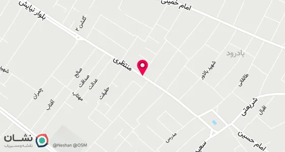 نقشه موقعیت تقریبی دفتر: نطنز بادرود خ شهیدمنتظری کوچه سیدالشهدا پلاک 6
