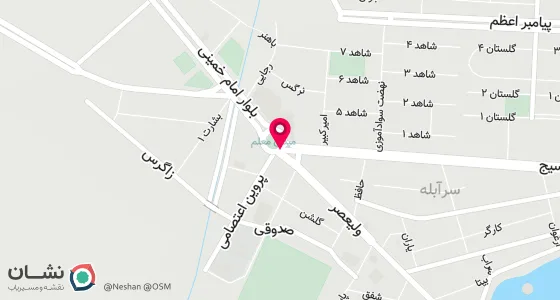 نقشه موقعیت تقریبی دفتر: سرابله -بلوار بسیج جنب دفتر اسناد رسمی 13