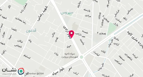 نقشه موقعیت تقریبی دفتر: بروجرد - خ آزادی - کوچه دی - پلاک9