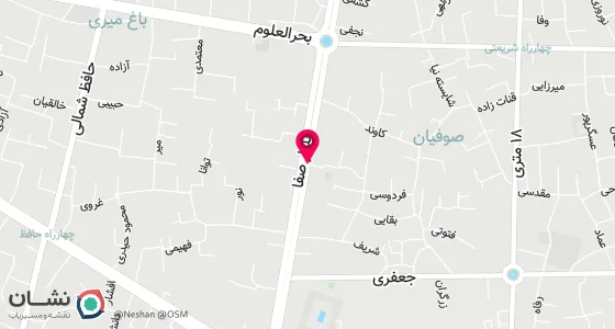 نقشه موقعیت تقریبی دفتر: بروجرد - خ صفا - روبروی پارک صفا ک گل نرگس پ3