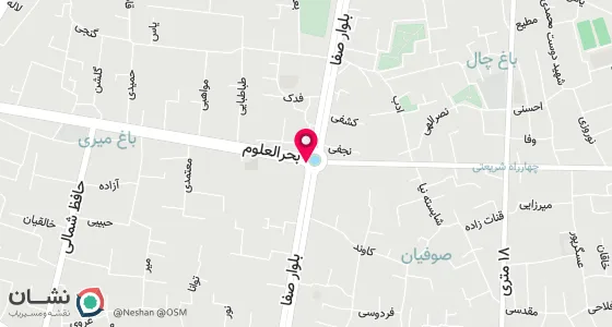 نقشه موقعیت تقریبی دفتر: خیابان بحرالعلوم جنب مسجد النبی (ص) روبروی فروشگاه هایپرمال ( افشارپور ) پلاک 224