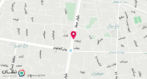 نقشه موقعیت تقریبی دفتر: بروجرد-خیابان صفا-کوچه کشفی پلاک18