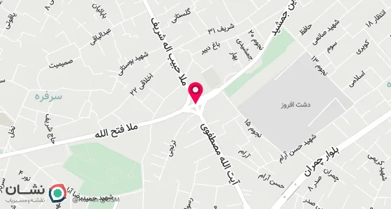نقشه موقعیت تقریبی دفتر: کاشان -خیابان ملا فتح الله-روبروی مرکز صنایع دستی میراث فرهنگی