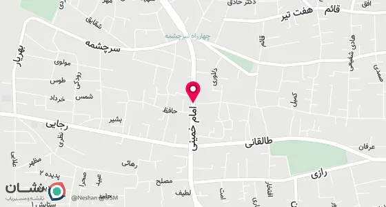 نقشه موقعیت تقریبی دفتر: دلیجان خیابان امام خمینی ابتدای کوچه شهید سید نظام جلالی