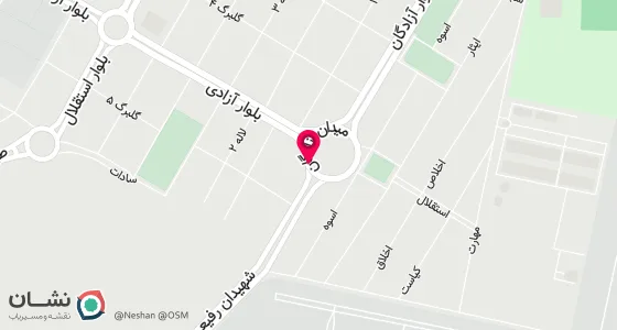 نقشه موقعیت تقریبی دفتر: کاشان راوند نبش بلوار آزادگان پلاک 28