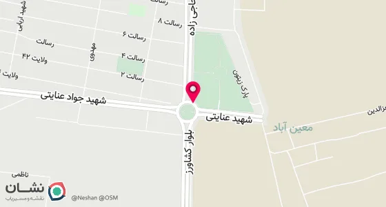 نقشه موقعیت تقریبی دفتر: آران و بیدگل میدان امام خمینی کوچه علی اصغر حاجی زاده پ 21