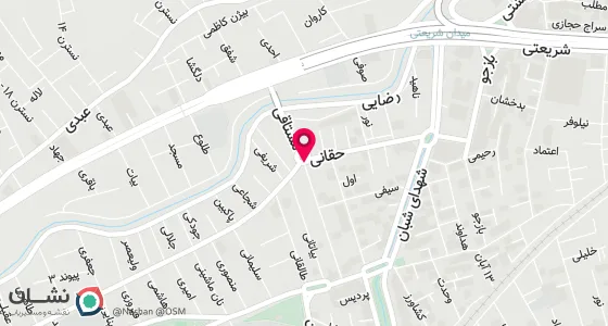 نقشه موقعیت تقریبی دفتر: اراک فلکه رودکی کوچه امام موسی صدر پلاک 19 قدیم
