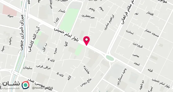نقشه موقعیت تقریبی دفتر: اراک خیابان امام خمینی کوچه الکه روبروی مسجد ساعت