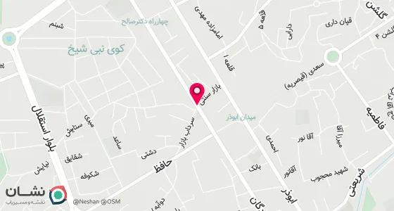 نقشه موقعیت تقریبی دفتر: نهاوند خ ازادگان بازار سرداب دفترخانه شماره 12