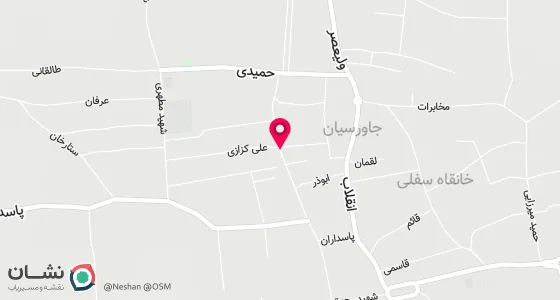 نقشه موقعیت تقریبی دفتر: اراک-شهرستان خنداب شهرجاورسیان خیابان شهیدمتقی زاده