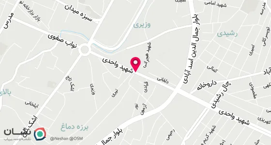نقشه موقعیت تقریبی دفتر: کرمانشاه بلوار شهید واحدی جنب بانک تجارت