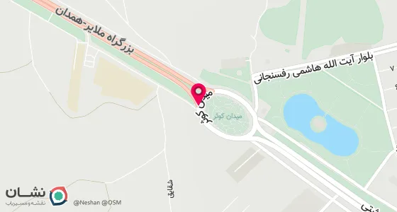 نقشه موقعیت تقریبی دفتر: ملایر-ابتدای خیابان شهداء(همدان)- پاساژالغدیر- طبقه سوم-واحد1