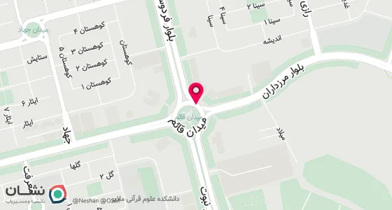 نقشه موقعیت تقریبی دفتر: ملایر- خیابان خیام روبروی پاساژ فردوسی جنب درمانگاه فرهنگیان