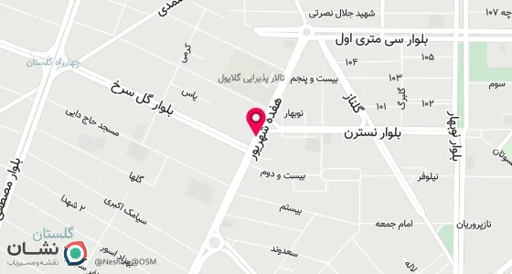 نقشه موقعیت تقریبی دفتر: کرمانشاه- چهارراه آتش نشانی-خیابان 17شهریور-روبروی رستوران بامداد