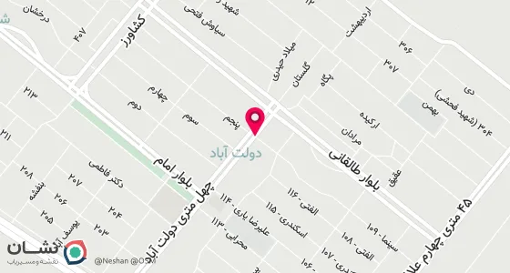 نقشه موقعیت تقریبی دفتر: کرمانشاه دولت آبادروبروی سینما بهمن