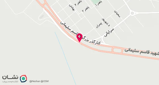 نقشه موقعیت تقریبی دفتر: گناباد سه راهی بجستان خیابان حافظ شرقی پ 9