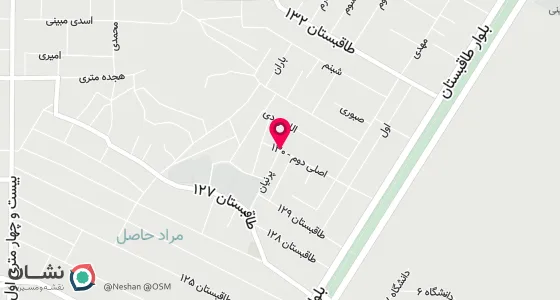 نقشه موقعیت تقریبی دفتر: کرمانشاه بلوارشهیدشیرودی}}}} (بلوارطاقبستان)کوچه130 جنب بانک صادرات