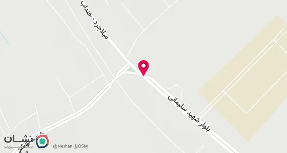 نقشه موقعیت تقریبی دفتر: استان مرکزی -خنداب-جنب امامزاده محمد مسعود(ع)نرسیده به بانک صادرات