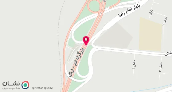 نقشه موقعیت تقریبی دفتر: خیابان امام زاده ابراهیم جنب درمانگاه امام رضا پلاک 539