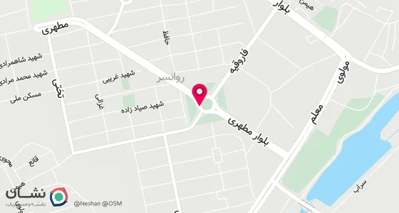 نقشه موقعیت تقریبی دفتر: روانسر زمین شهری خیابان طالقانی کوی شهید محمدی منزل امام جمعه