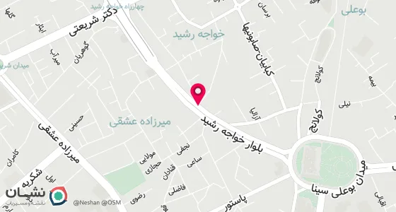 نقشه موقعیت تقریبی دفتر: همدان- بلوار خواجه رشید-جنب اداره گاز