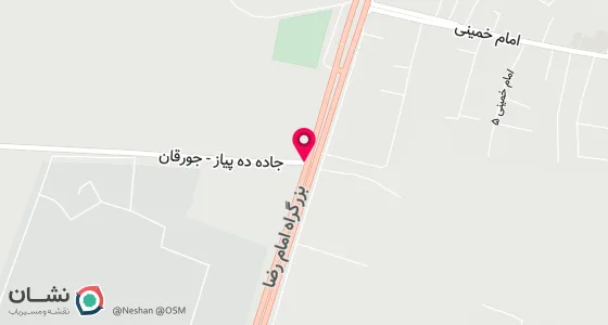 نقشه موقعیت تقریبی دفتر: همدان جورقان خیابان اصلی پایین تر از سبزی فروشی