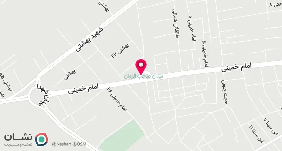 نقشه موقعیت تقریبی دفتر: مه ولات میدان صاحب الزمان کوچه شوراب