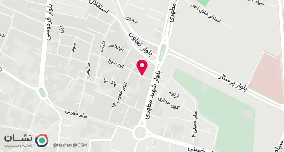 نقشه موقعیت تقریبی دفتر: خیابان استاد مطهری کوچه مطهری 39