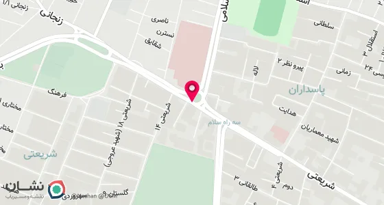نقشه موقعیت تقریبی دفتر: ساوه - خیابان شریعتی میدان مادر روبه رو بیمارستان