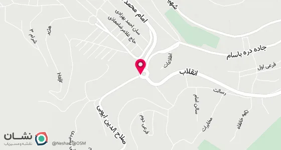نقشه موقعیت تقریبی دفتر: میدان شهدا - ابتدای خ صلاح الدین - جنب اداره کار
