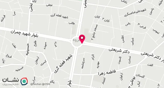 نقشه موقعیت تقریبی دفتر: میدان اتحاد - ابتدای خیابان شریعتی جنب پاساژ کوثر