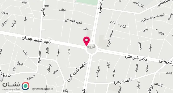 نقشه موقعیت تقریبی دفتر: میدان اتحاد ابتدای خ چمران کوچه چاپخانه پیمان.